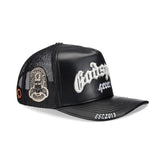 GODSPEED GS Forever Premium Leather Trucker Hat (Black) - Gravity NYC